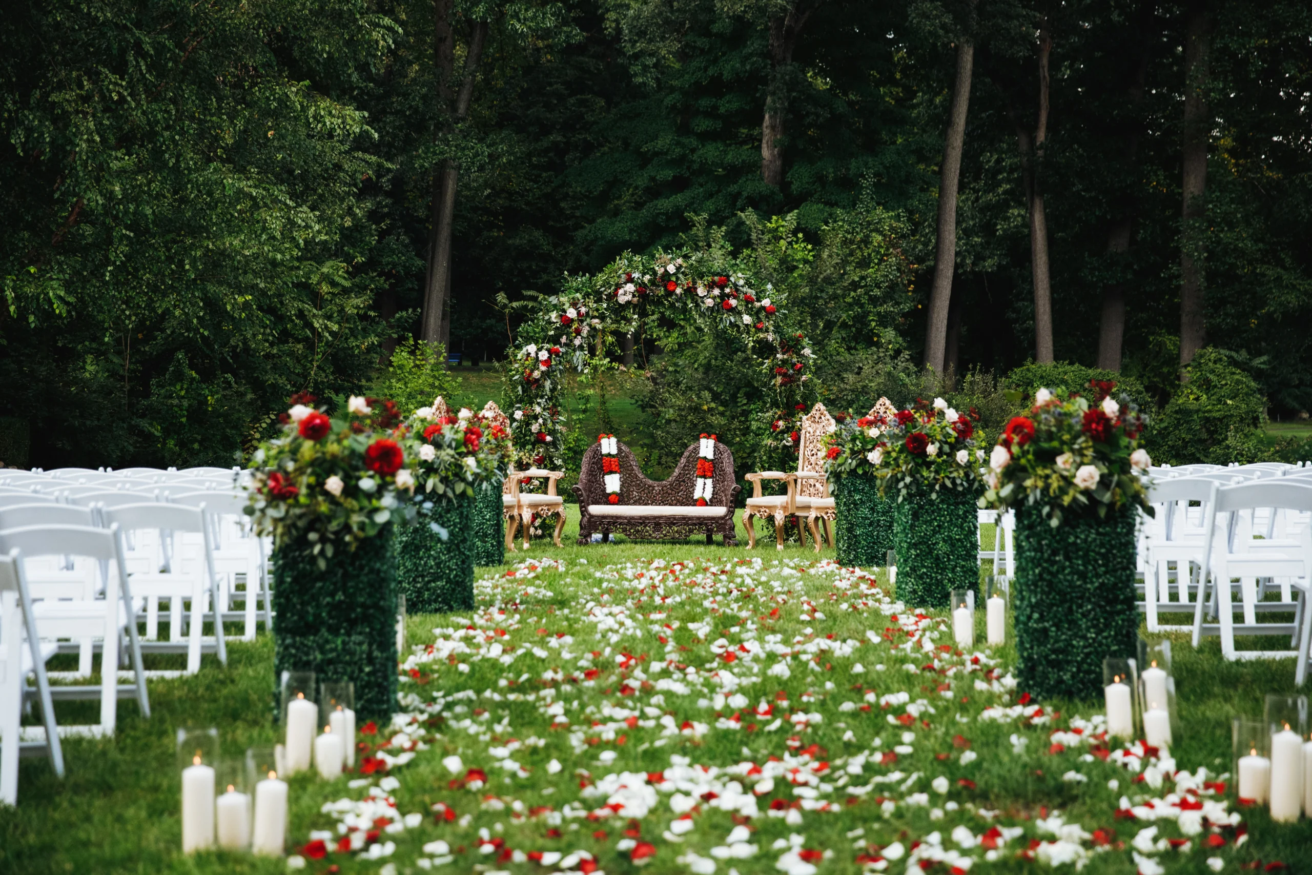 rose-petals-cover-green-garden-ready-traditional-hindu-weddi
